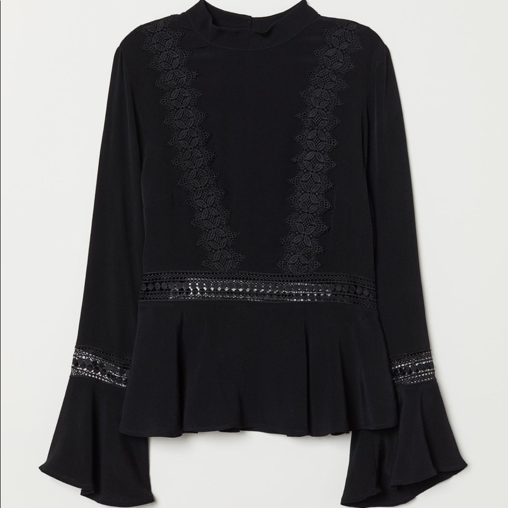Black Lace Blouse